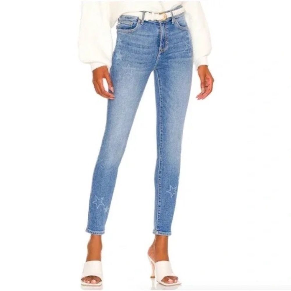 LF Lovers + Friends Ricky Low Rise Skinny Jeans Walk of‎ Fame Wash Sz 24
